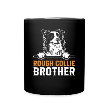 Rough Collie Dog Lover Brother Rough Collie Brothe - Full Colour Mug - black - Front