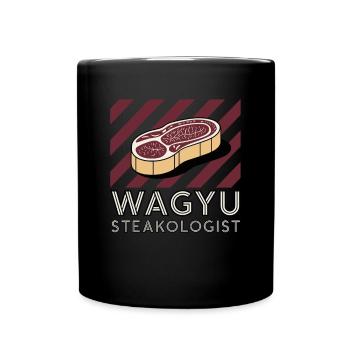 Wagyu Steak - Full Colour Mug - black - Front