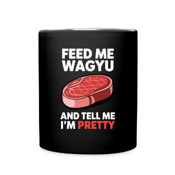 Wagyu Steak - Full Colour Mug - black - Front