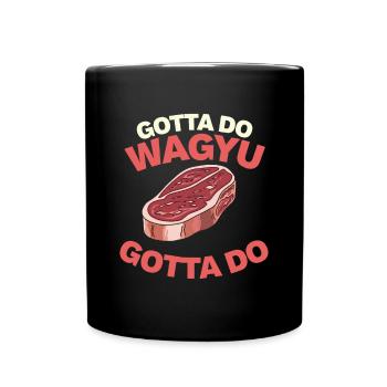 Wagyu Steak - Full Colour Mug - black - Front