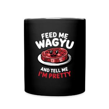 Wagyu Steak - Full Colour Mug - black - Front