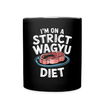Wagyu Steak - Full Colour Mug - black - Front