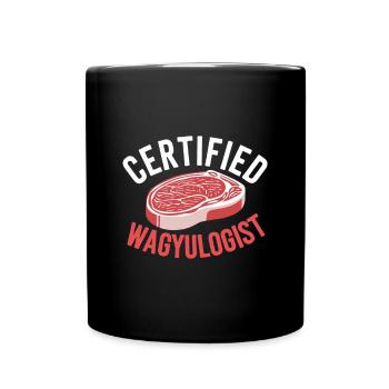 Wagyu Steak - Full Colour Mug - black - Front