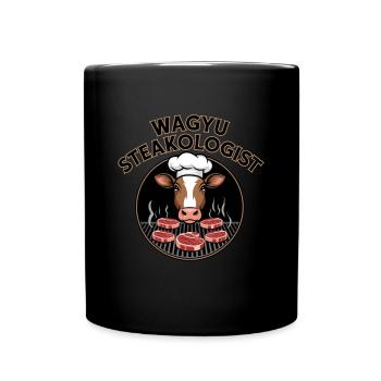 Wagyu Steak - Full Colour Mug - black - Front