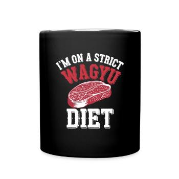 Wagyu Steak - Full Colour Mug - black - Front