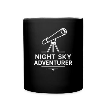 Aventurier du ciel nocturne pour les astronomes amateurs - Mug uni - noir - Devant