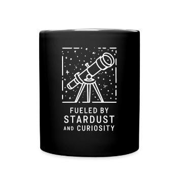 Driven by stardust and curiosity - - Full Colour Mug - black - Front