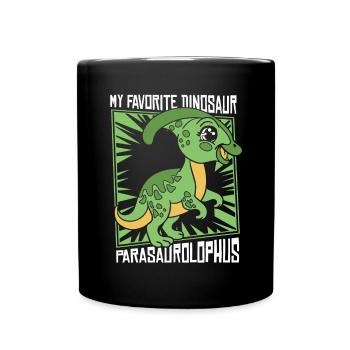 My Favorite Dinosaur Dinosaur Hadrosauridae - Full Colour Mug - black - Front