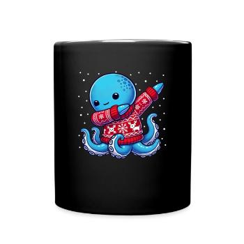 Weihnachten Pieuvre Moche Noël - Mug uni - noir - Devant