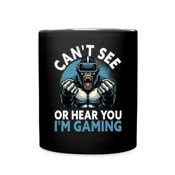 Virtual Reality Athlet Witzer VR Gamer Headset - Tasse einfarbig - Schwarz - Vorne