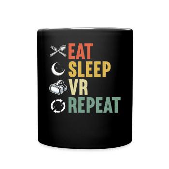 Réalité virtuelle athlète Witzer VR Gamer Casque - Mug uni - noir - Devant