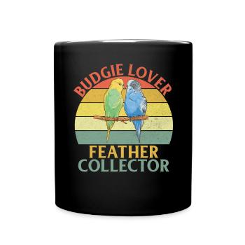 Budgie Gift - Full Colour Mug - black - Front