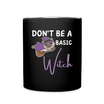 Chat Halloween Sorcière Les sorcières ne sont pas une sorcière de base - Mug uni - noir - Devant