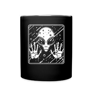 Alien - Tasse einfarbig - Schwarz - Vorne