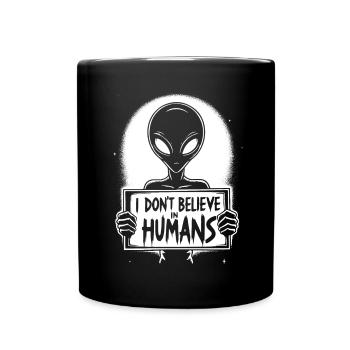 Alien UFO Alien Galaxy Geschnek - Full Colour Mug - black - Front