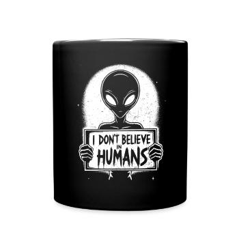 Alien - Tasse einfarbig - Schwarz - Vorne