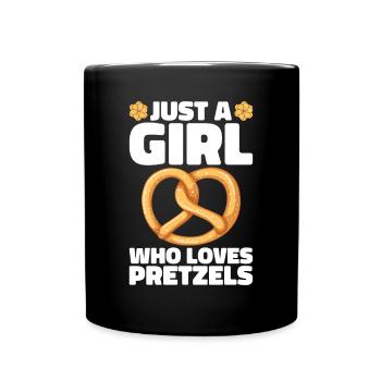 Pretzels Pretzels Bakers Baked goods - Full Colour Mug - black - Front