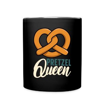 Bretzel Brezeln Bäcker Backwaren - Tasse einfarbig - Schwarz - Vorne