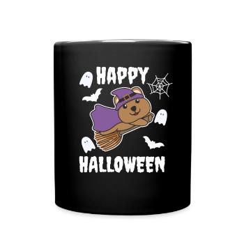 Quokka Happy Halloween Witch Enfants Costume de Sorcière - Mug uni - noir - Devant