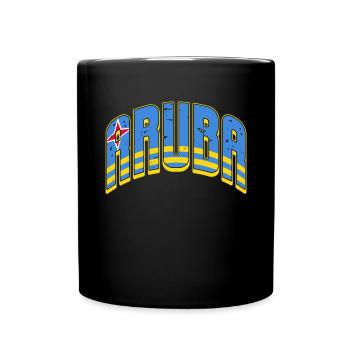 Aruba Caribbean Summer Ocean Beach Gift - Full Colour Mug - black - Front