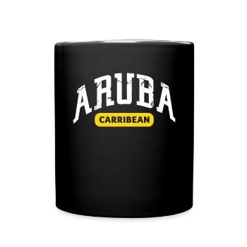 Aruba Caribbean Summer Ocean Beach Gift - Full Colour Mug - black - Front