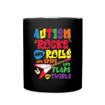Journée de sensibilisation à l’autisme Cadeau autiste - Mug uni - noir - Devant
