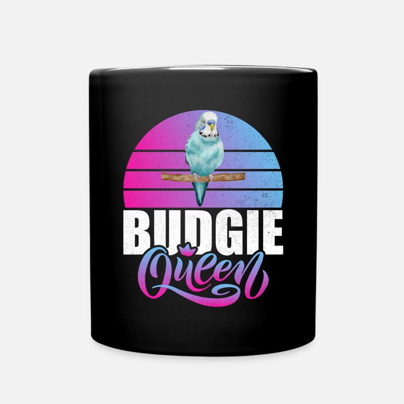 Budgie Gift - Tasse einfarbig - Schwarz