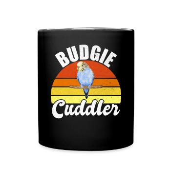 Budgie Gift - Full Colour Mug - black - Front