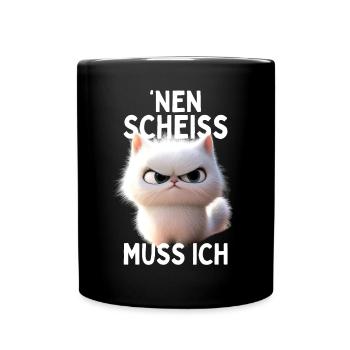 Chat, je n’ai rien à foutre pas des chats - Mug uni - noir - Devant