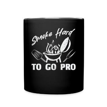 BBQ Passion : Smoke Hard To Go Pro - Mug uni - noir - Devant
