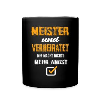 Maître et marié, plus rien ne me fait peur - Mug uni - noir - Devant