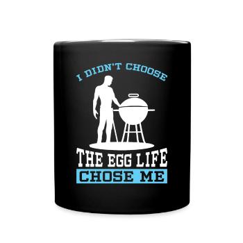 BBQ : The Egg Life m’a choisi - Mug uni - noir - Devant