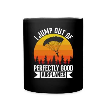 Camp de pompiers parachutistes -Junkie-Parachutiste - Mug uni - noir - Devant