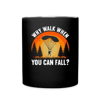Camp de pompiers parachutistes -Junkie-Parachutiste - Mug uni - noir - Devant