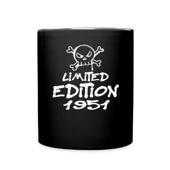 Limited Edition 1951 Geburtstag 1951 Geboren - Tasse einfarbig - Schwarz - Vorne