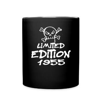 Limited Edition 1955 Geburtstag 1955 Geboren - Tasse einfarbig - Schwarz - Vorne