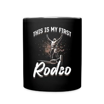 Lutteur C’est mon premier rodéo - Mug uni - noir - Devant