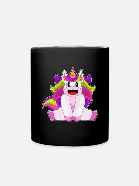 licorne drôle - Mug uni - noir