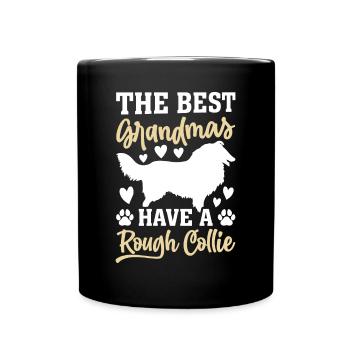 Grandma Rough Collie - The best Grandmas have a Ro - Full Colour Mug - black - Front
