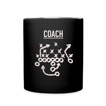 Football américain - Mug uni - noir - Devant