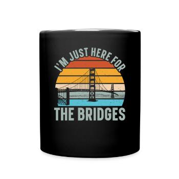Bridge Engineer Bridge Construction Civil Engineering - Full Colour Mug - black - Front