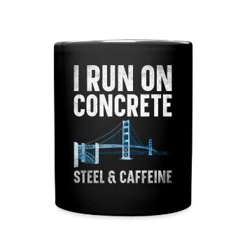 Bridge Engineer Bridge Construction Civil Engineering - Full Colour Mug - black - Front