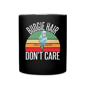 Budgie Gift - Full Colour Mug - black - Front