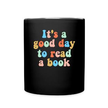 Book Books Library Reading Literature Read Books - Full Colour Mug - black - Front