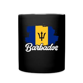 Barbados Karibik Bajan Urlaub Geschenk - Tasse einfarbig - Schwarz - Vorne