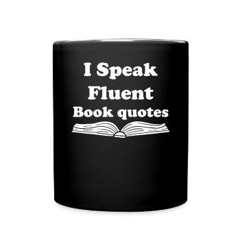 Book Books Library Reading Literature Read Books - Full Colour Mug - black - Front