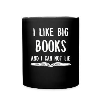 Book Books Library Reading Literature Read Books - Full Colour Mug - black - Front