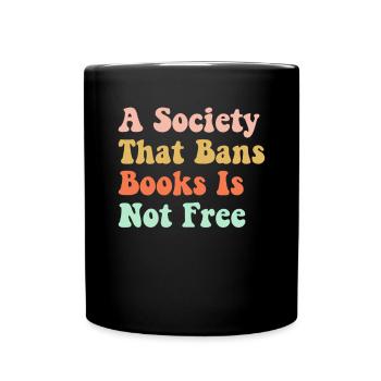 Book Books Library Reading Literature Read Books - Full Colour Mug - black - Front