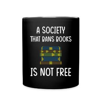 Book Books Library Reading Literature Read Books - Full Colour Mug - black - Front