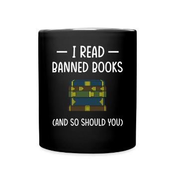 Book Books Library Reading Literature Read Books - Full Colour Mug - black - Front